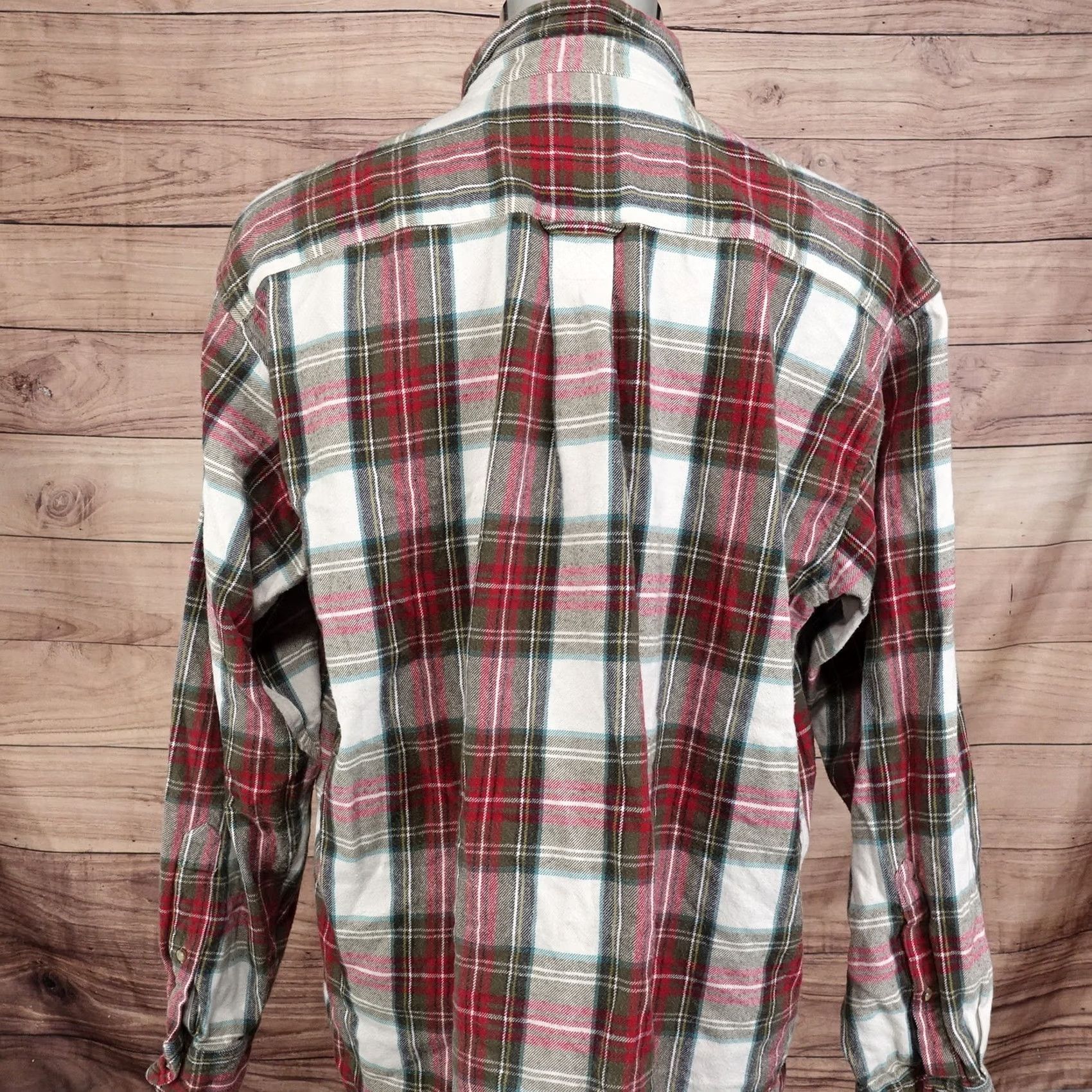 Vintage RED HEAD LONG SLEEVE RED PLAID FLANNEL BUTTON DOWN SHIRT MENS SIZE XL Size US XL / EU 56 / 4 - 4 Thumbnail