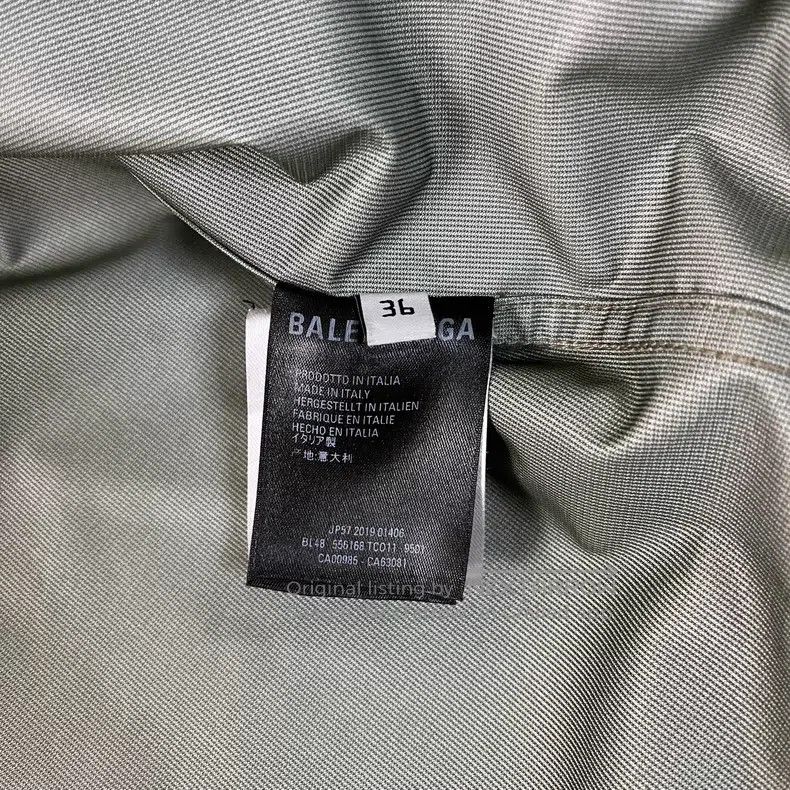 Balenciaga Balenciaga Khaki back large logo jacket windbreaker Size XS / US 0-2 / IT 36-38 - 8 Thumbnail
