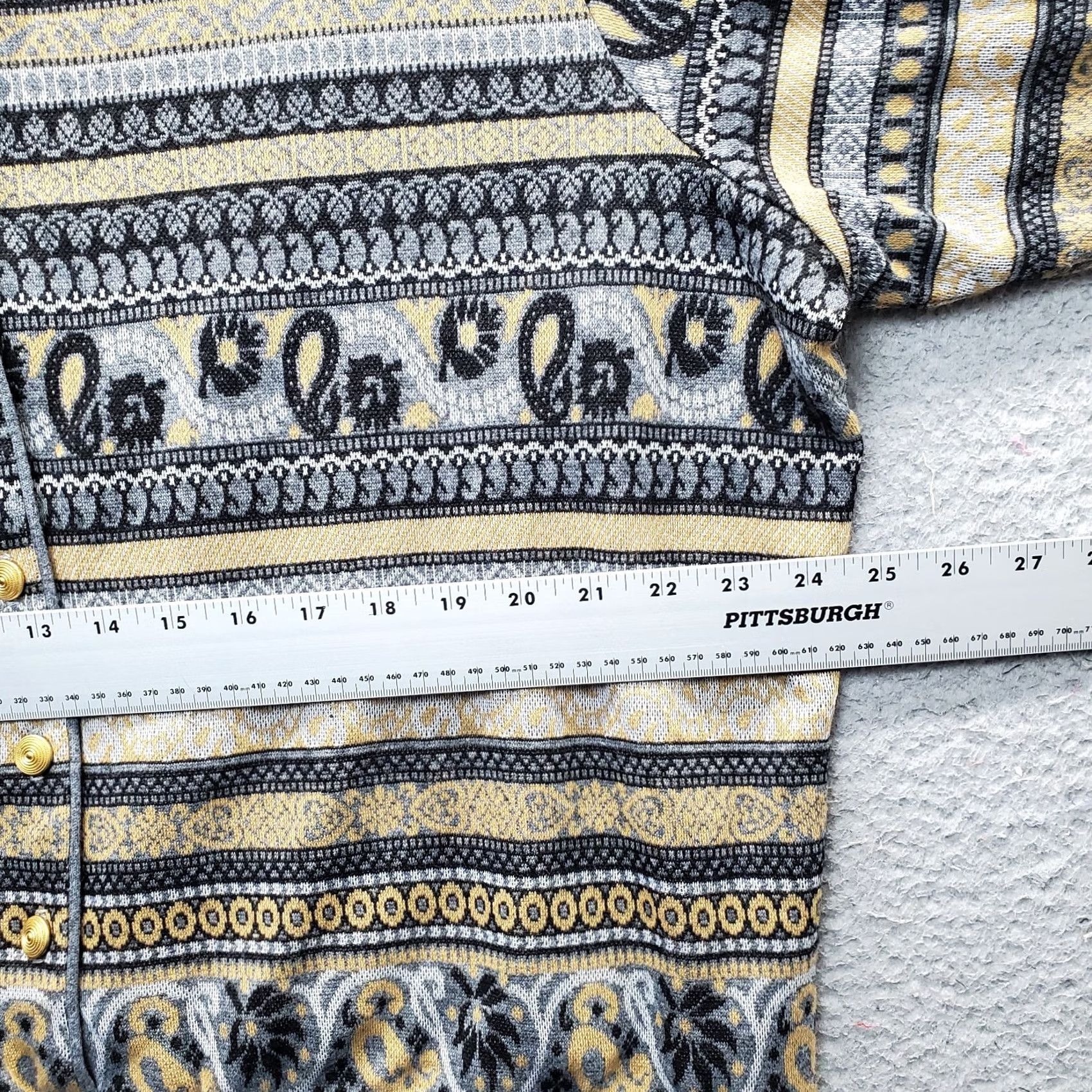 Vintage Alfred Dunner Cardigan Sweater Womens Size 3X Multi Geometric Abstract Button Front Size XXL / US 16-18 / IT 52-54 - 4 Thumbnail