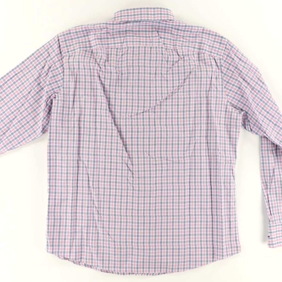 UNTUCKit Untuckit Dolcetto WF Cotton Gingham Long Sleeve Button Up Shirt Pink Men's XL Size US XL / EU 56 / 4 - 4 Thumbnail