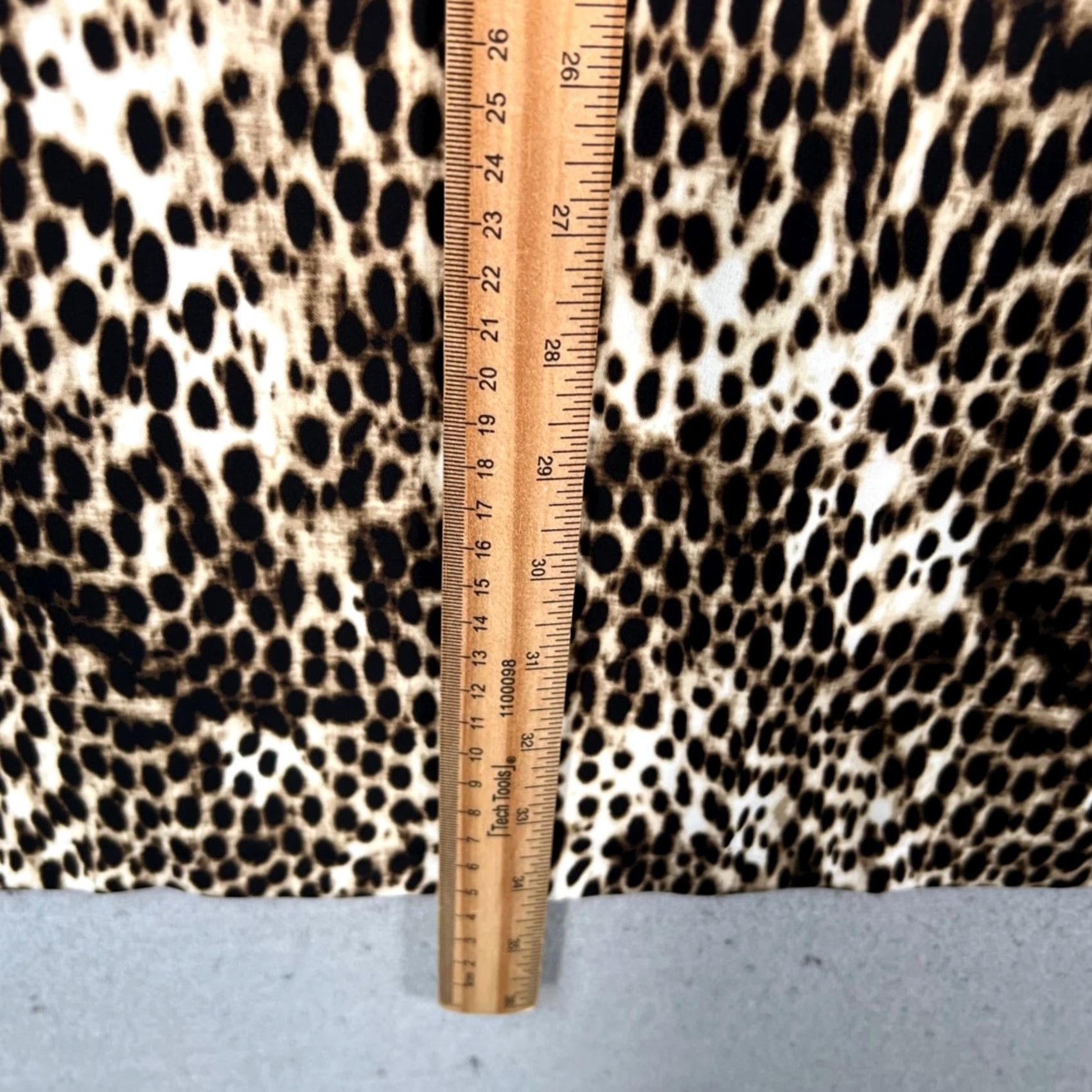 Rachel Zoe Rachel Zoe Leopard Print Short Sleeve Dress Womens 10 Multicolor Shift Summer Dress Mens? Size 32" / US 10 / IT 46 - 6 Thumbnail
