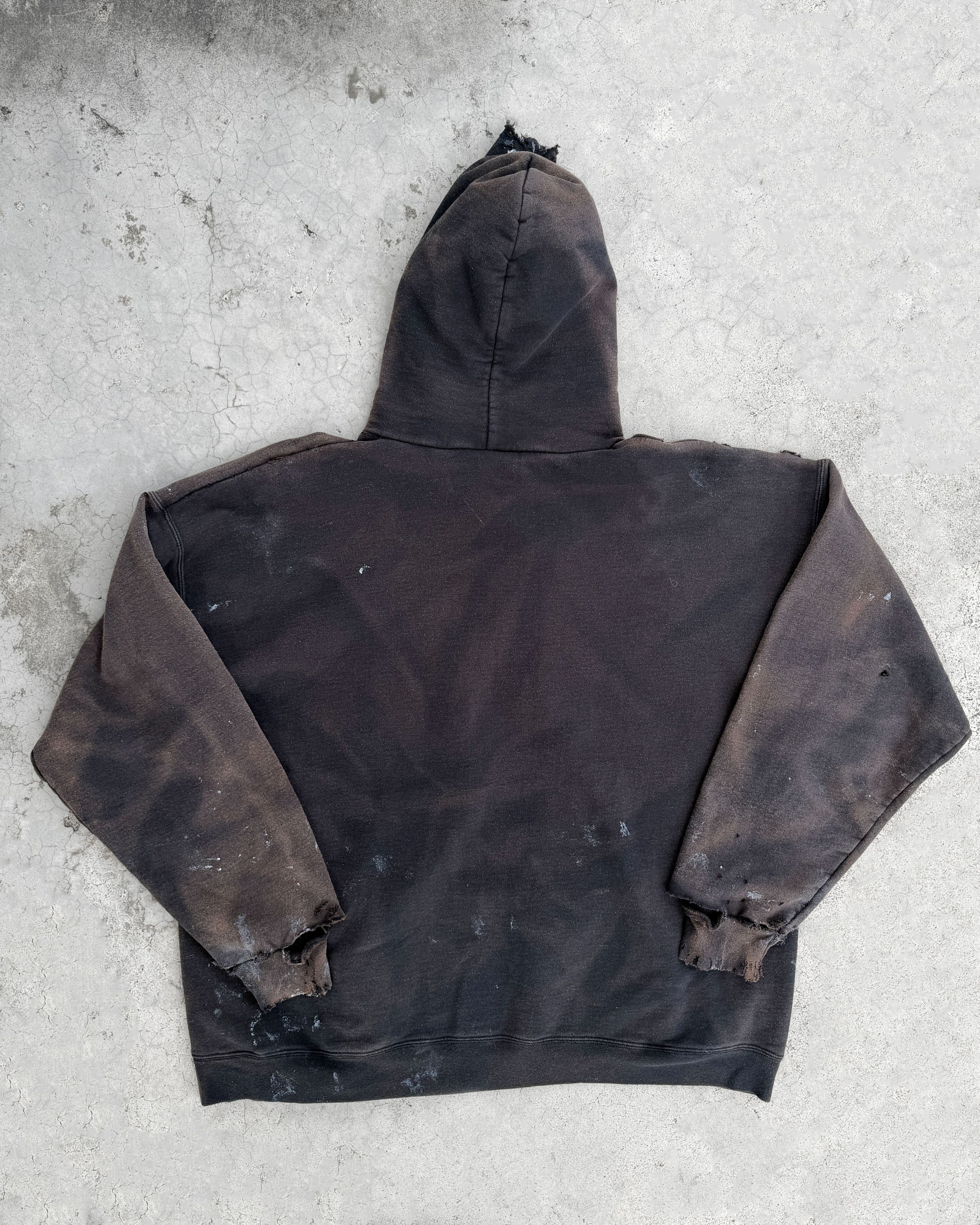 Vintage Thrashed Distressed & Faded Hoodie ERD Grunge Size US XL / EU 56 / 4 - 14 Thumbnail
