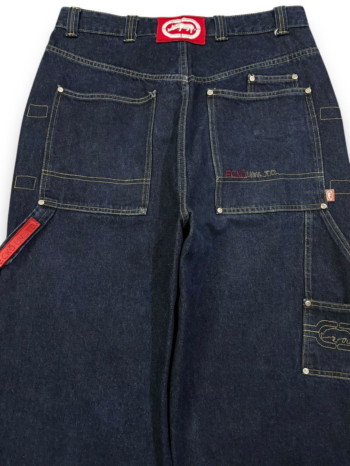 Ecko Unltd. Vintage Ecko Unltd Embroidered Logo Baggy Carpenter Jeans Size US 34 / EU 50 - 12 Thumbnail