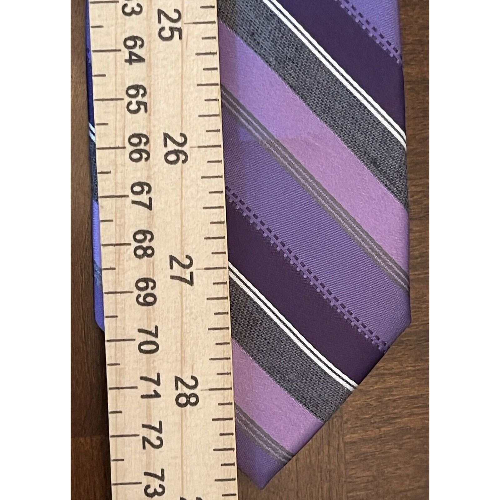 J Ferrar J. Ferrar Purple Gray 94% Polyester 6% Cotton Made In China Size ONE SIZE - 5 Thumbnail