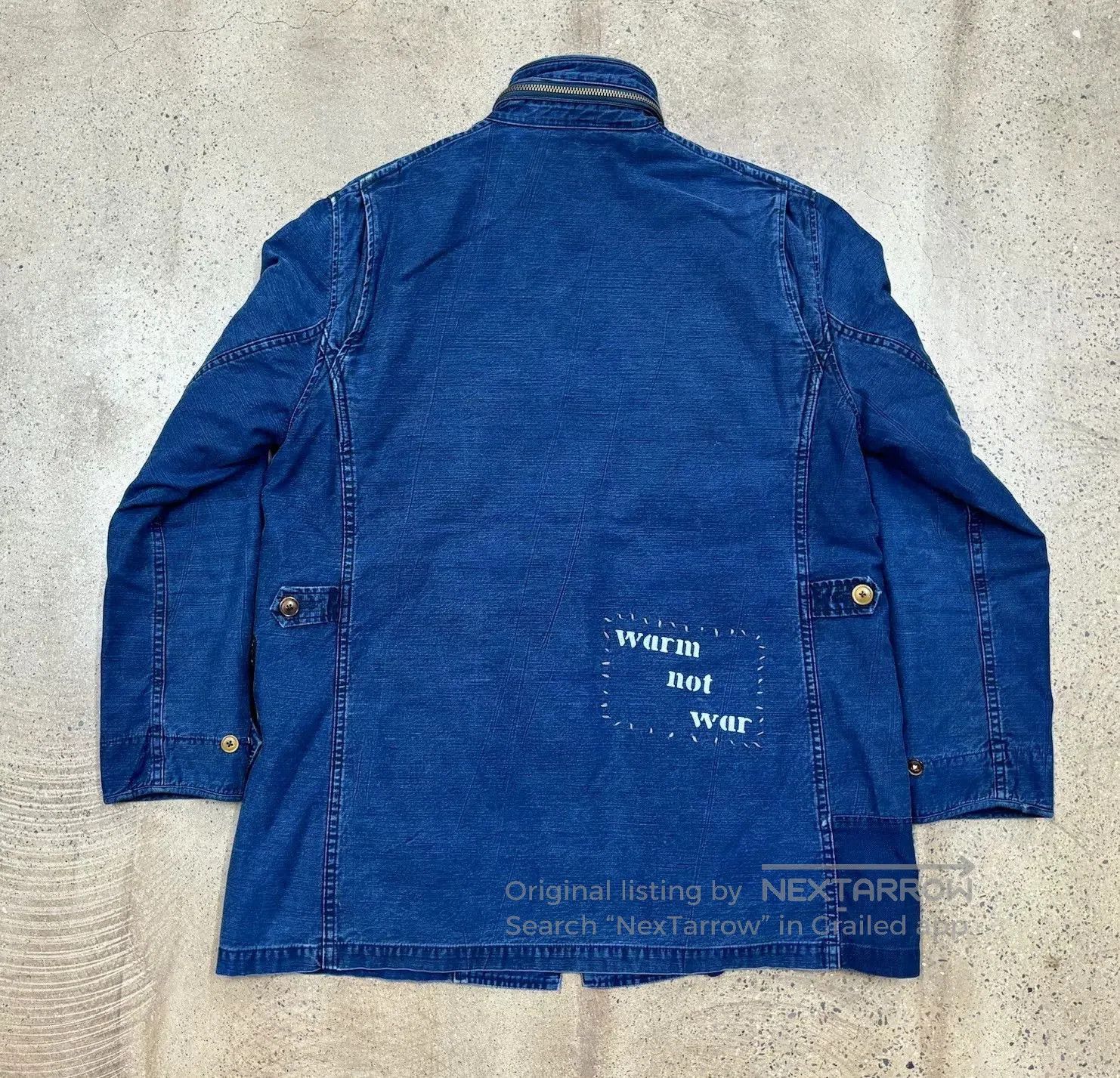 Porter Classic porter classic military coat blue dye patches. Size US S / EU 44-46 / 1 - 2 Thumbnail