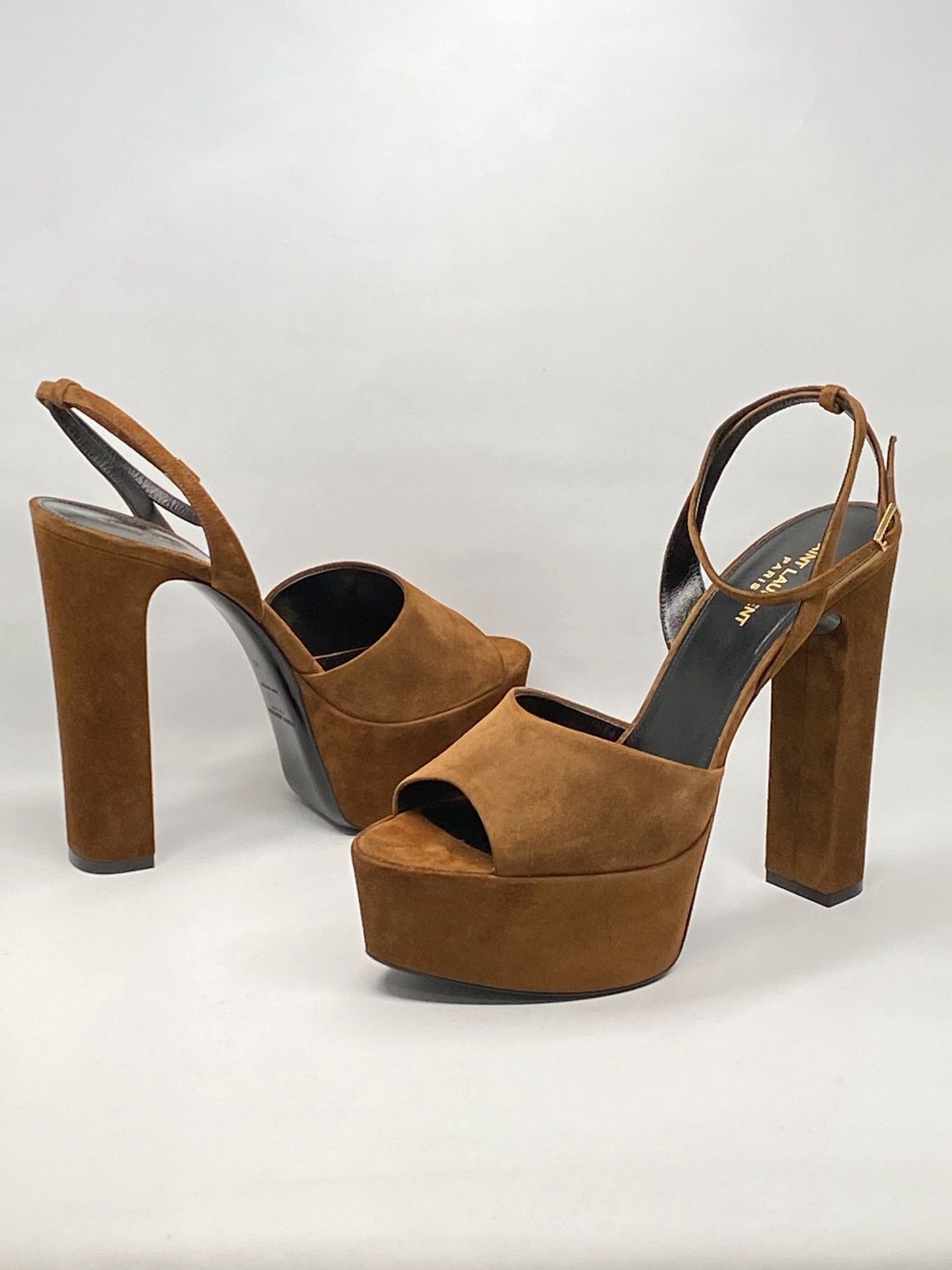 Yves Saint Laurent Saint Laurent Jodie Platform Sandals in Suede size 41 Size US 11 / IT 41 - 10 Thumbnail