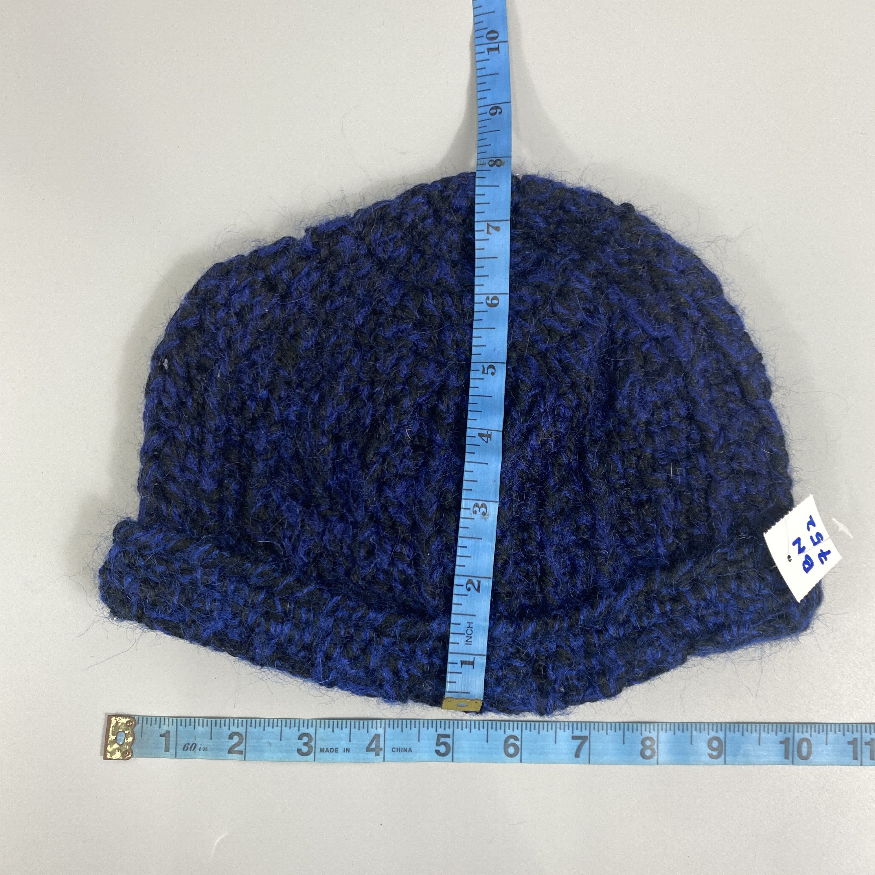 Japanese Brand Deep Indigo Beanie Knit Hat -BN752 Size ONE SIZE - 5 Thumbnail