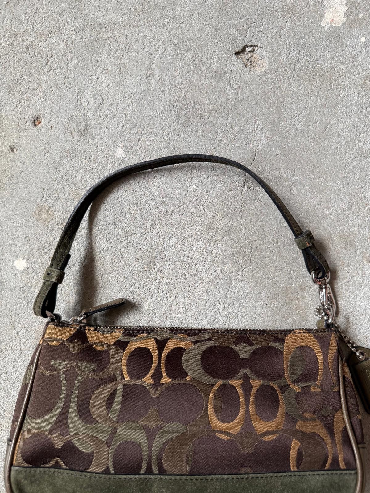 Coach Coach Y2K Demi Suede Shoulder Bag Green/Brown Size ONE SIZE - 4 Thumbnail