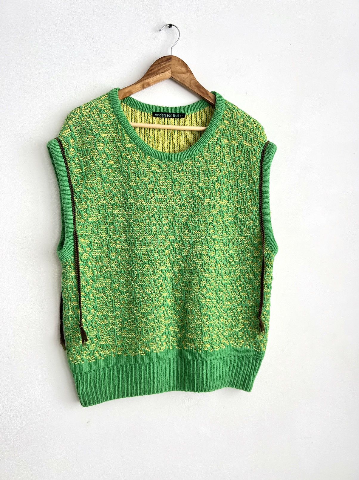 Andersson Bell Anderson Bell Elmers Vest Green Cotton/Linen Blend Oversize Size US M / EU 48-50 / 2 - 1 Thumbnail