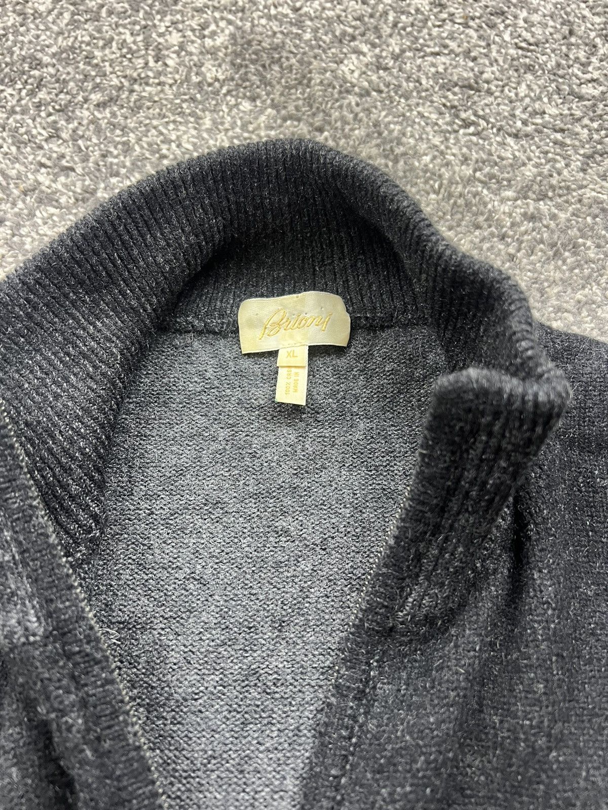 Brioni brioni cashmere zip sweater Size US XL / EU 56 / 4 - 7 Thumbnail
