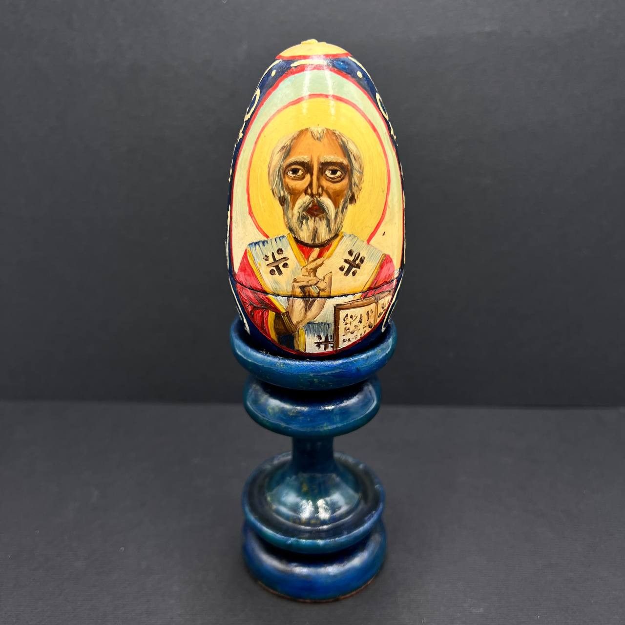 Vintage Vintage Wooden Egg Box Icon St Nicholas Church Size ONE SIZE - 1 Thumbnail