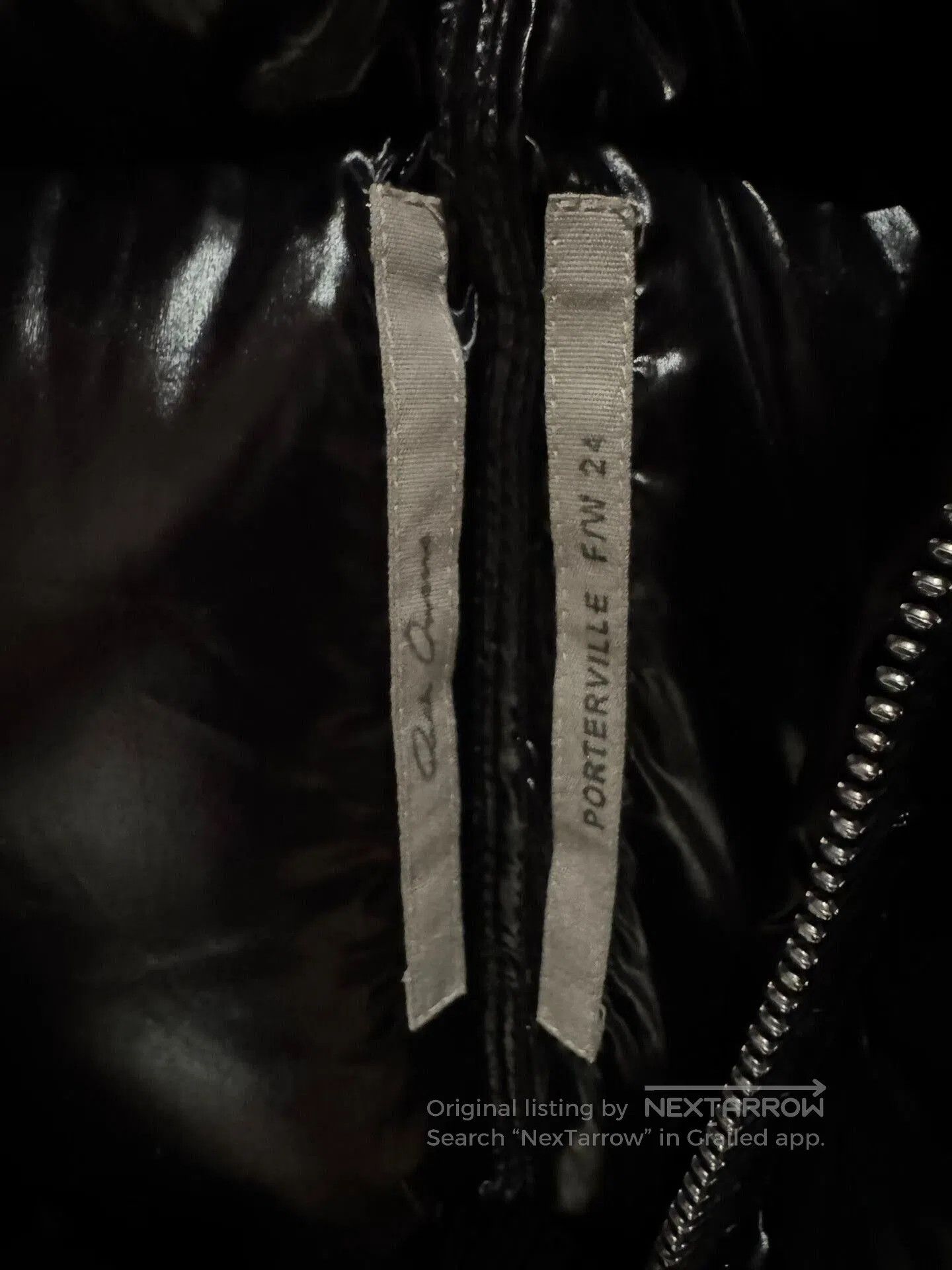 Rick Owens Rick Owens Glossy Long Sleeve Down Jacket. Size US M / EU 48-50 / 2 - 3 Thumbnail