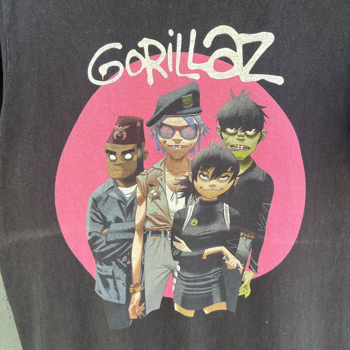 Band Tees Thrashed Faded Vintage Gorillaz UK Band ERD Grunge Punk Tee Size US L / EU 52-54 / 3 - 2 Thumbnail