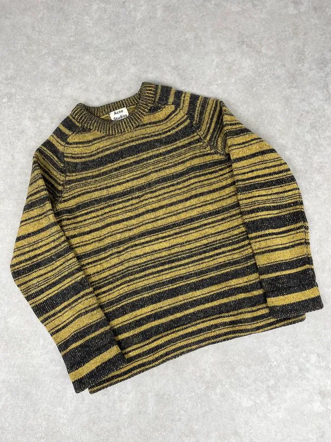 Acne Studios AW2016 Acne Studios Yellow Striped Sweater Size US M / EU 48-50 / 2 - 5 Thumbnail