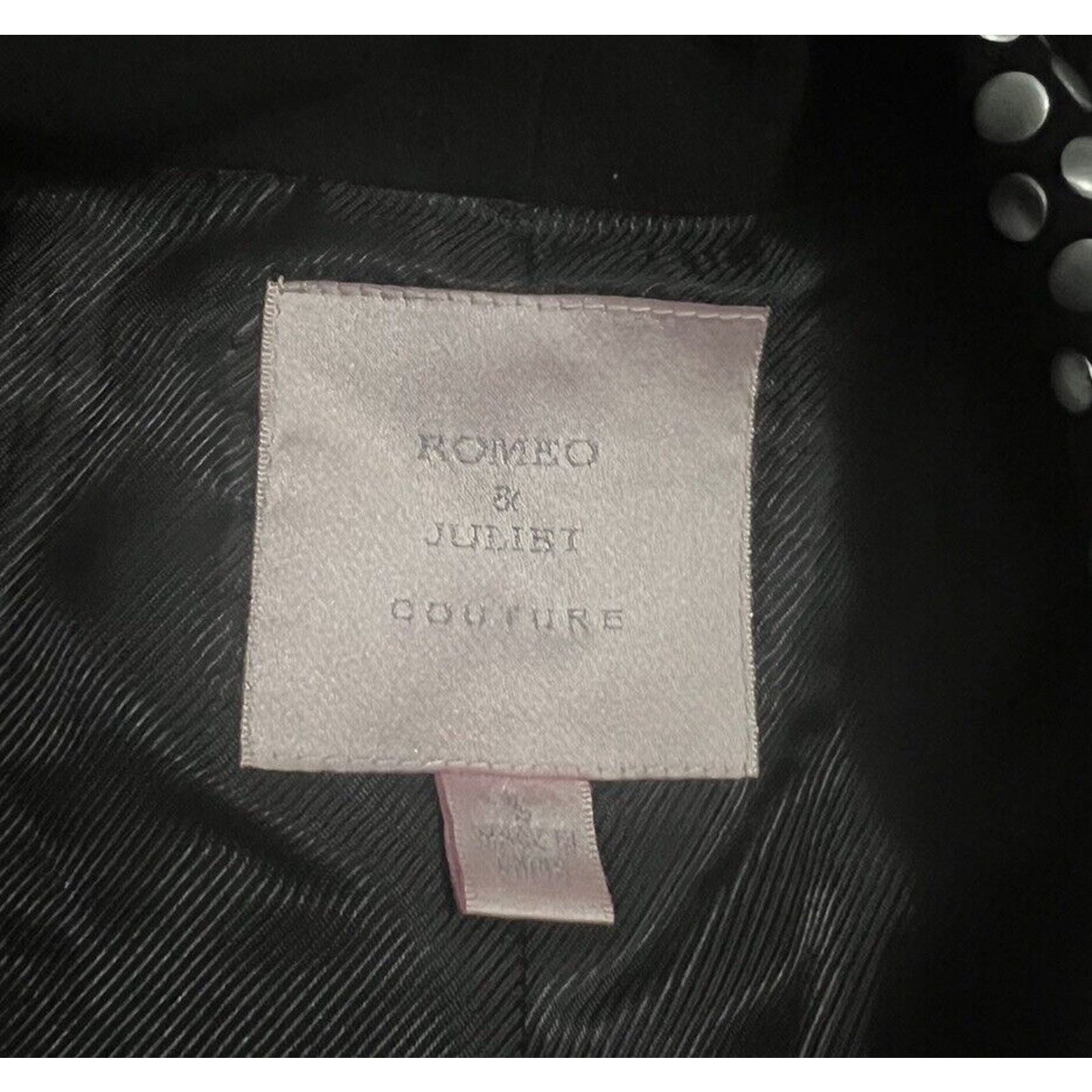 Other Romeo & Juliet Couture Women’s Blazer Black/Sliver Studs S Size S / US 4 / IT 40 - 5 Thumbnail