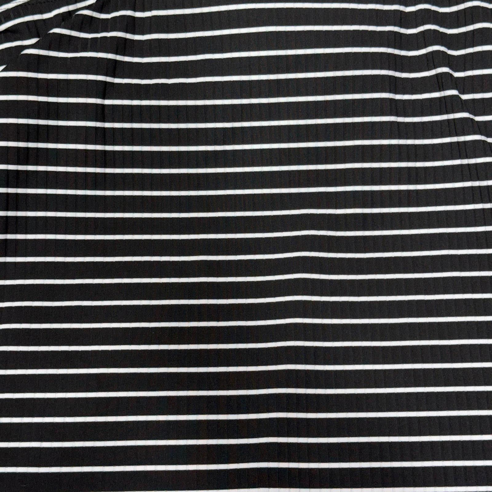 Other Freshwater Black and White Striped Tankini Top 3X Size ONE SIZE - 8 Thumbnail