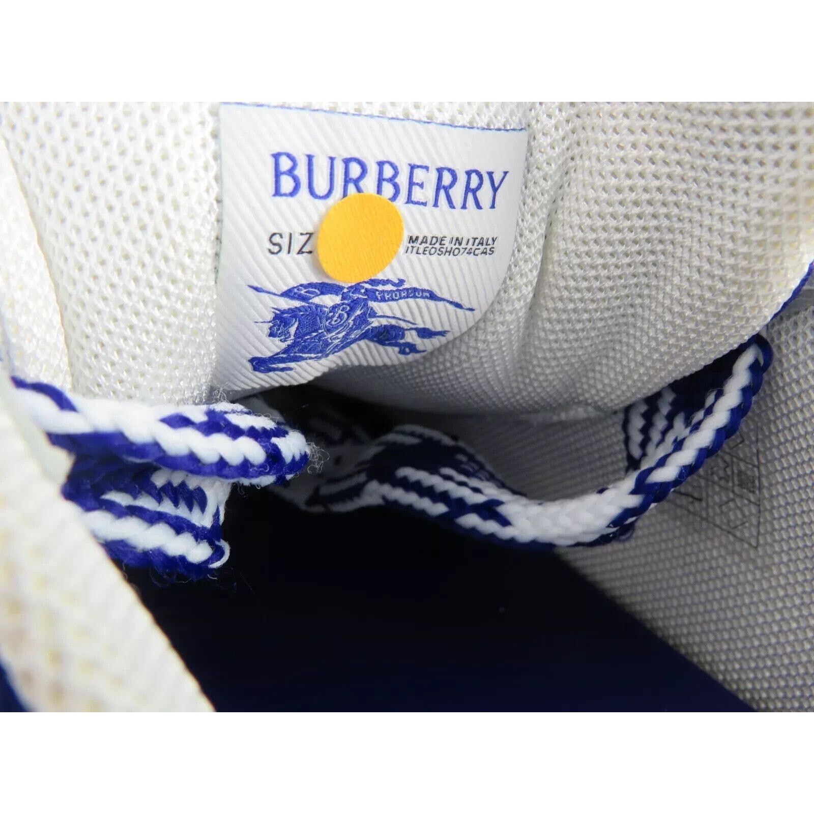 Burberry BURBERRY BOX BLUE CHECK CANVAS LOGO SNEAKERS 9.5 US 42.5 IT Size US 9.5 / EU 42-43 - 10 Thumbnail