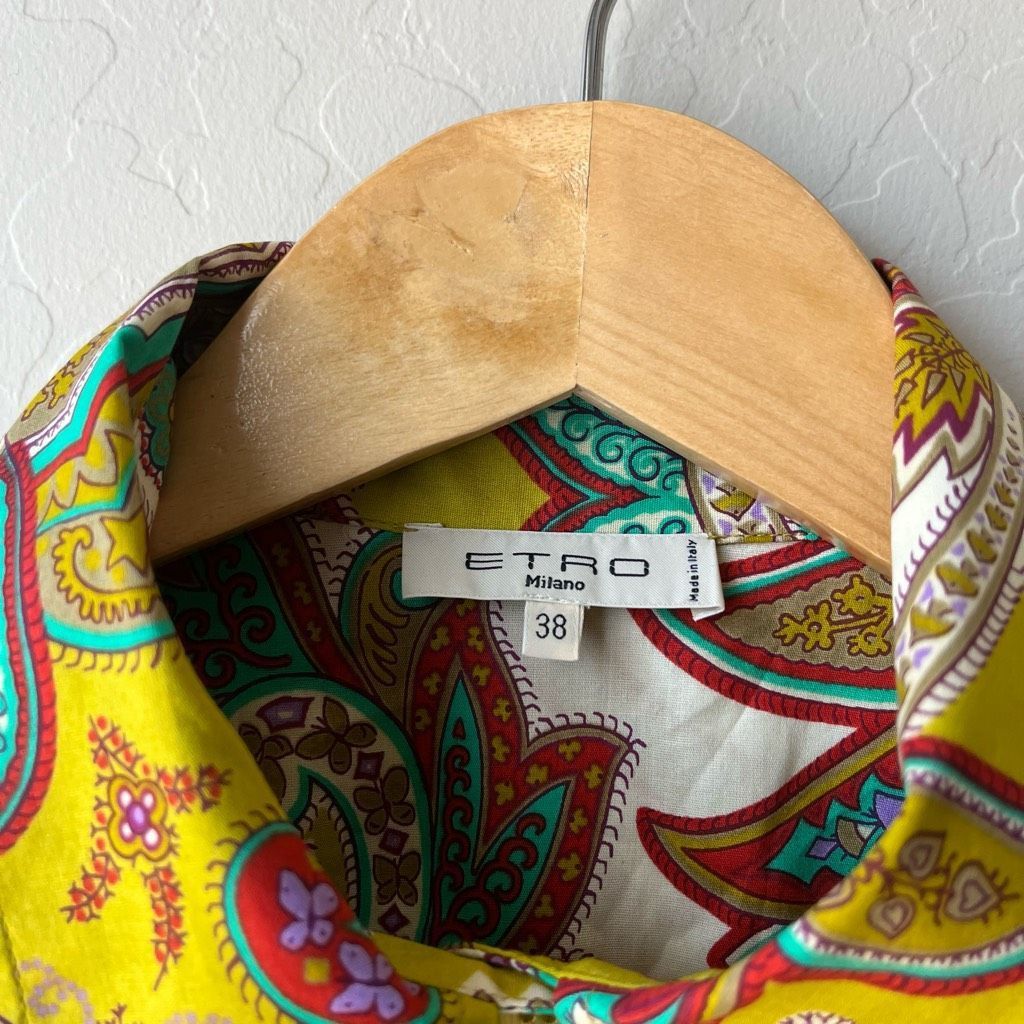 Etro NEW ETRO Dress Paisley Print Collared Button Down Shirt Dres Size XS / US 0-2 / IT 36-38 - 8 Thumbnail