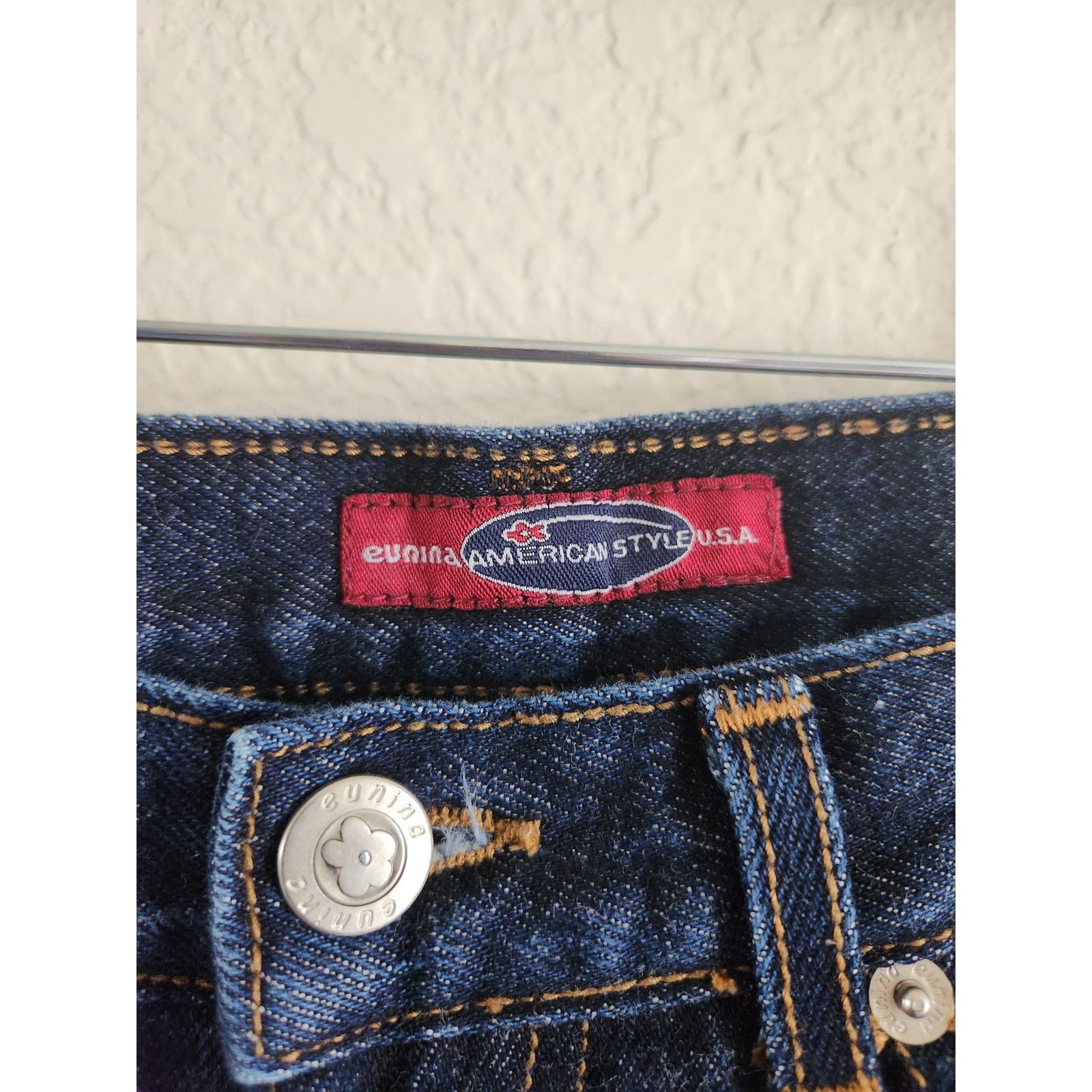 Blk Dnm Y2k Eunina American Style U.S.A Dark Wash Denim Jeans 9 Size 30" / US 8 / IT 44 - 2 Thumbnail