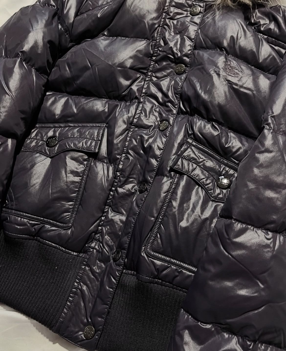 Burberry BURBERRY BLUE LABEL 2000 REAL FUR NOVA CHECK PURPLE PUFFER Size M / US 6-8 / IT 42-44 - 6 Thumbnail