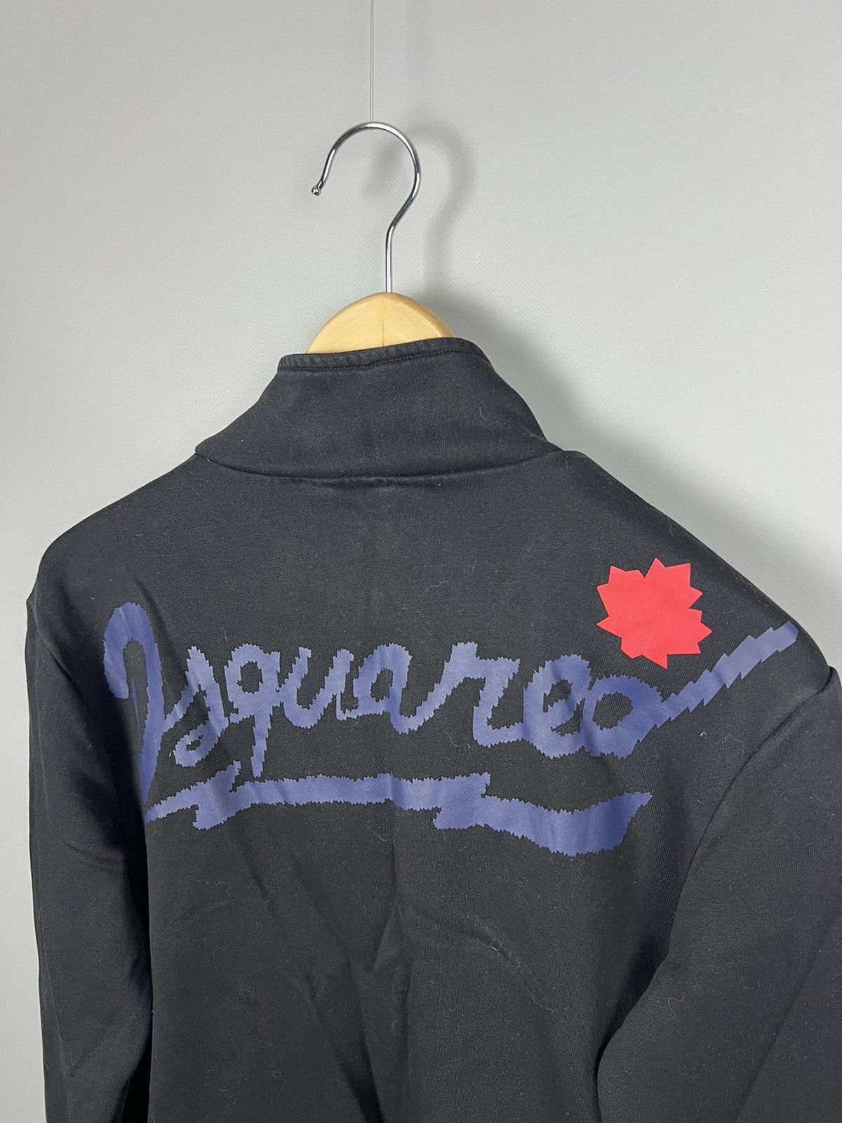 Dsquared2 Dsquared2 Zip Up Sweatshirt Black Faded tracktop big logo Size US M / EU 48-50 / 2 - 2 Thumbnail
