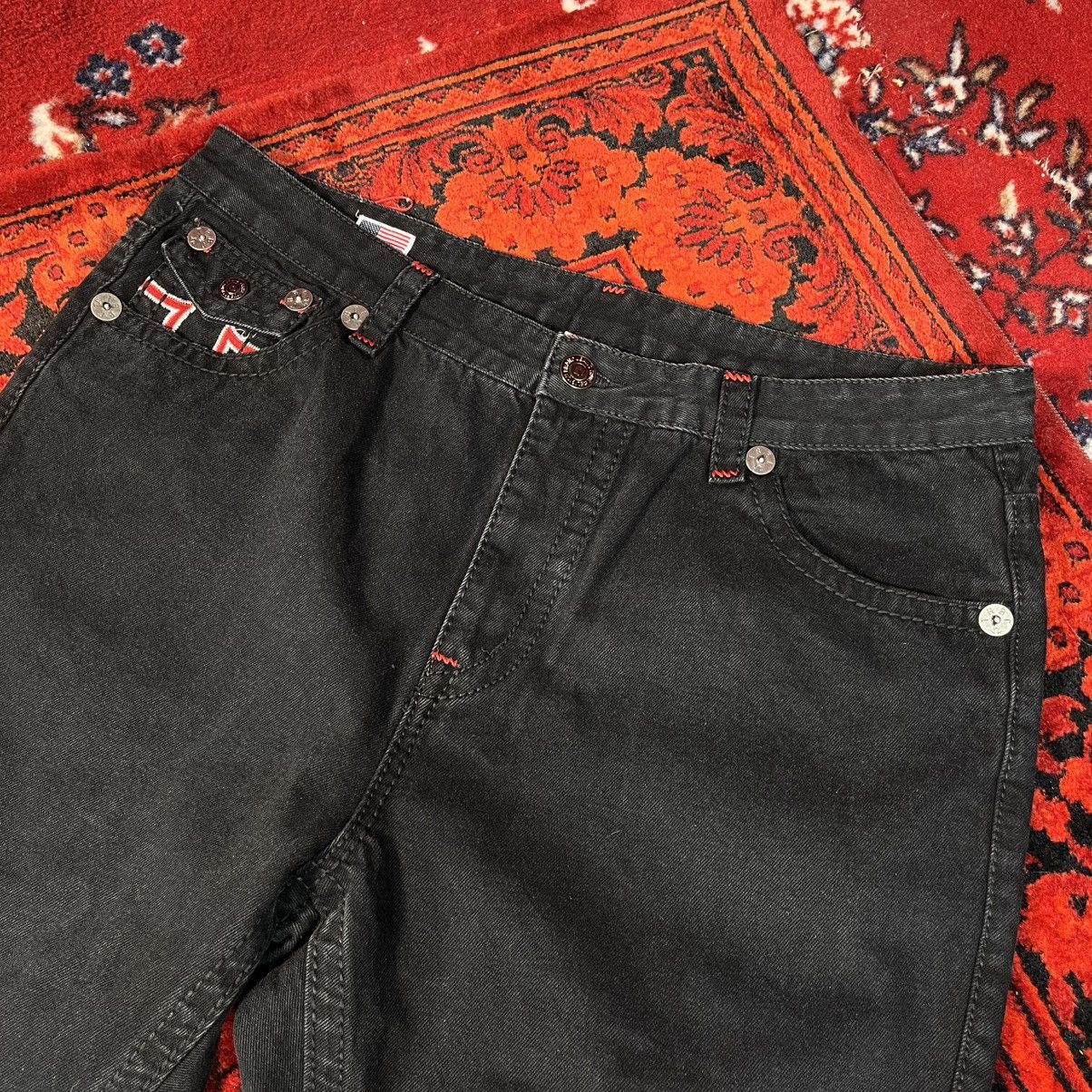 True Religion Wide Straight Black Street Style Y2K Jeans True Religion Size 27" / US 4 / IT 40 - 3 Thumbnail