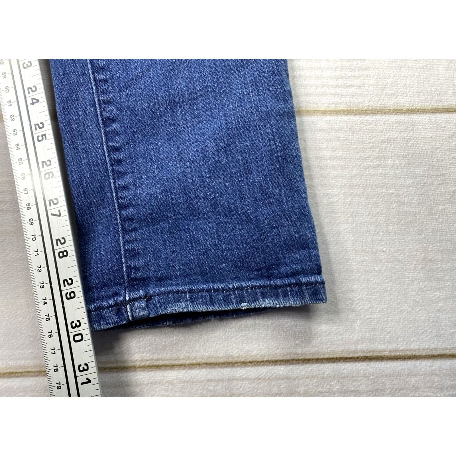 Michael Kors Michael Kors Dillon Relaxed Jeans Women's Size 4 Dark Wash Denim Distressed Jeans Mens? No Size 27" / US 4 / IT 40 - 6 Thumbnail