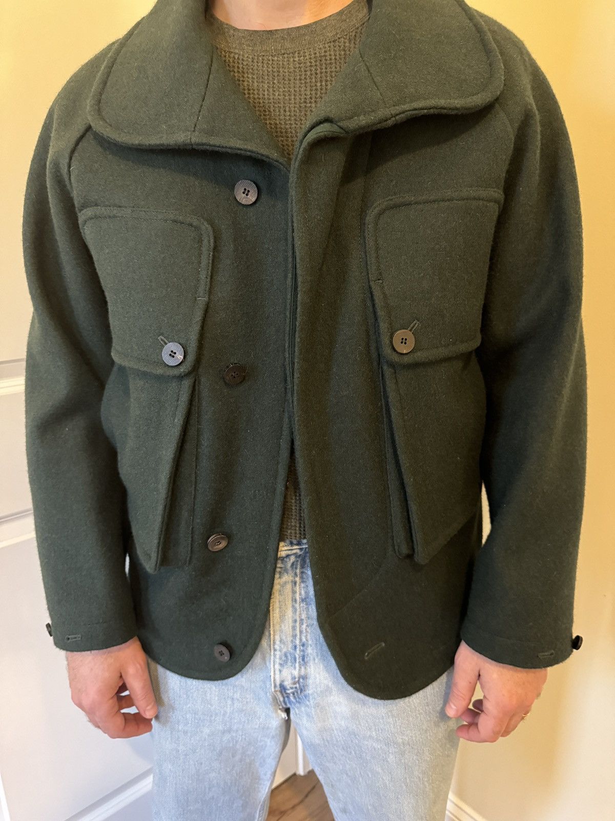Document Document Coat - Melton Wool, Shawl Collar, Big Pocket Size US S / EU 44-46 / 1 - 9 Thumbnail