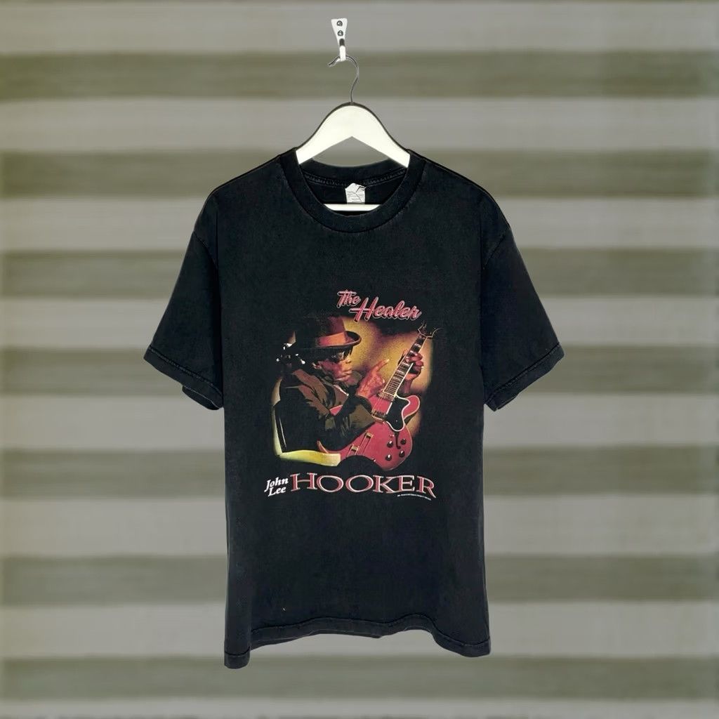 Lee VINTAGE John Lee Hooker 1995 The Healer Bluse T-Shirt Size US L / EU 52-54 / 3 - 1 Thumbnail