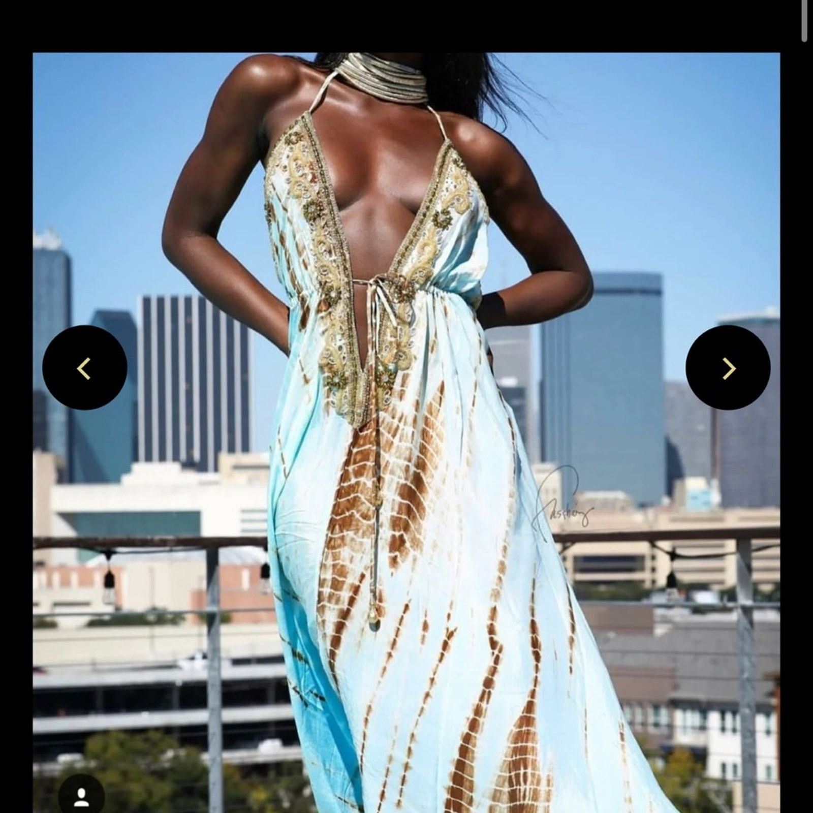 Other Kate and Lily Chiffon and Jersey Maxi Dress | Grailed