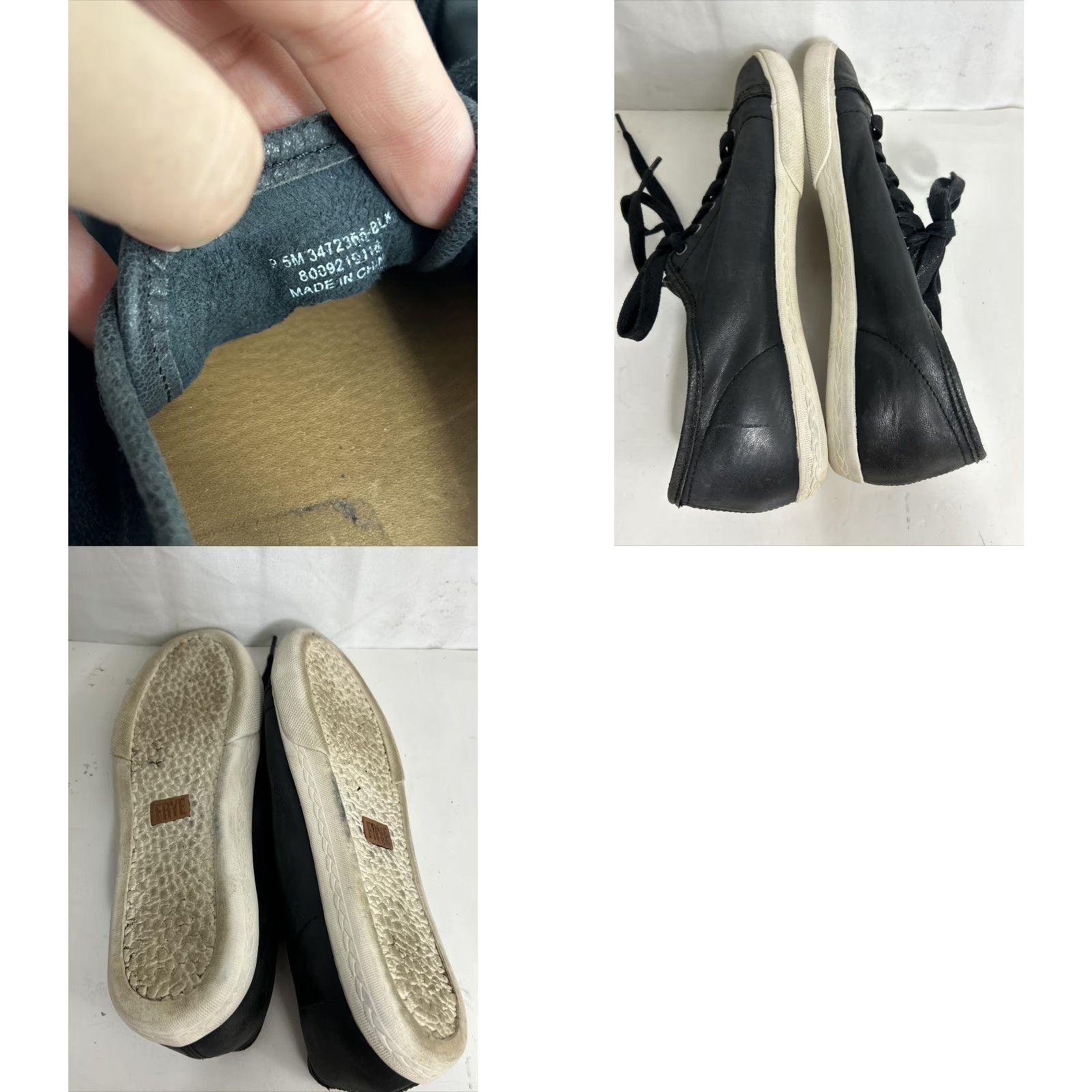 Frye Frye Mindy Black Low Top Leather Lace Up Sneaker Shoes Women 9.5 m Size M Comfort Lightweight Rubber Sole Casual Walking Shoes Size L / US 10 / IT 46 - 8 Thumbnail