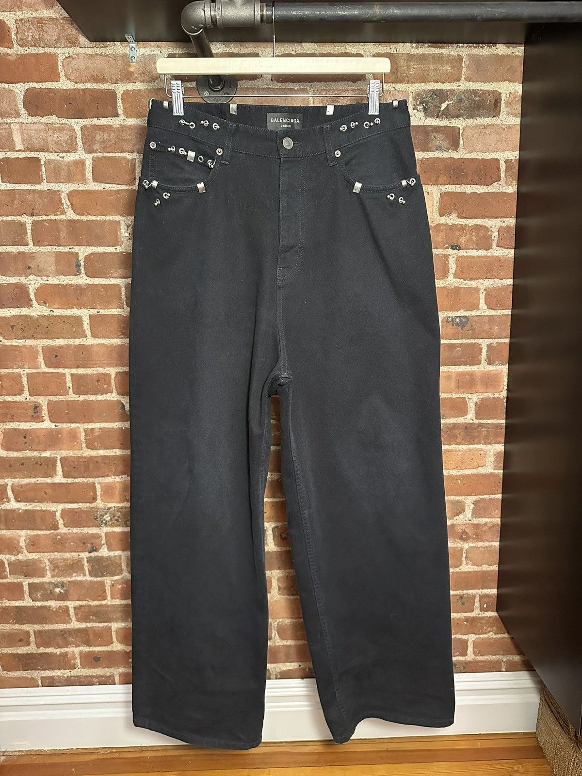 Balenciaga SS/24 Balenciaga Pierced Denim Size US 30 / EU 46 - 1 Thumbnail