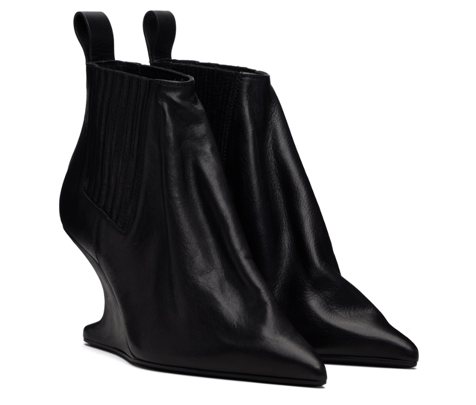 Rick Owens BNWT AW25 RICK OWENS "CONCORDIANS" LOOEC ANKLE TACO BOOTS 39 Size US 9 / IT 39 - 10 Thumbnail