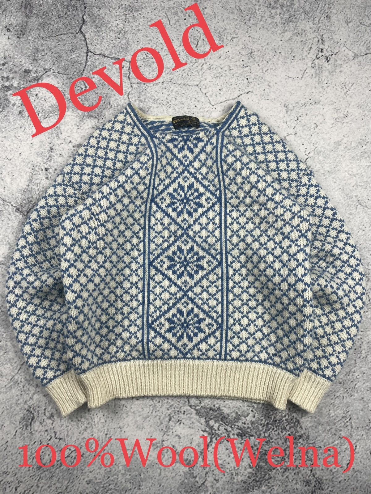 Other Devold XL 100% Merino Wool Sweater – Blue Old Money Cozy EGV Size US XL / EU 56 / 4 - 1 Thumbnail