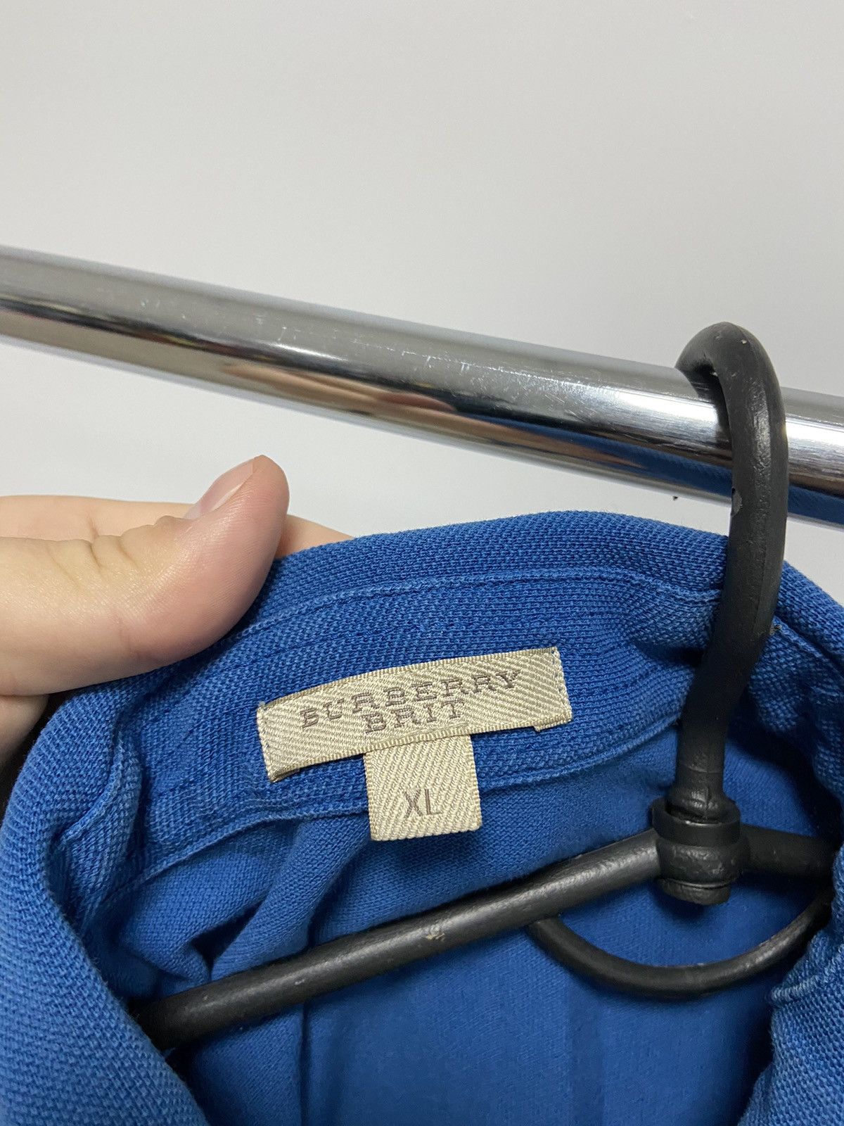 Burberry Burberry Vintage t shirt Polo Small Logo Check Size US XL / EU 56 / 4 - 7 Thumbnail