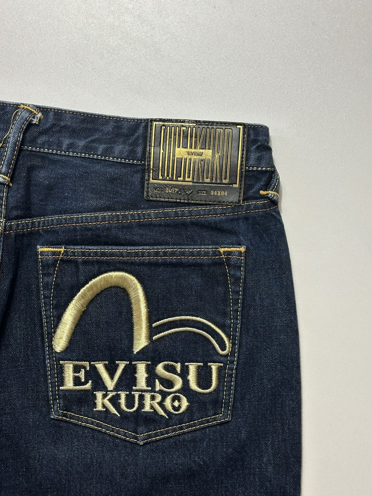Evisu Vintage Evisu Kuro Seagull Embroidered Jorts Size US 34 / EU 50 - 2 Thumbnail