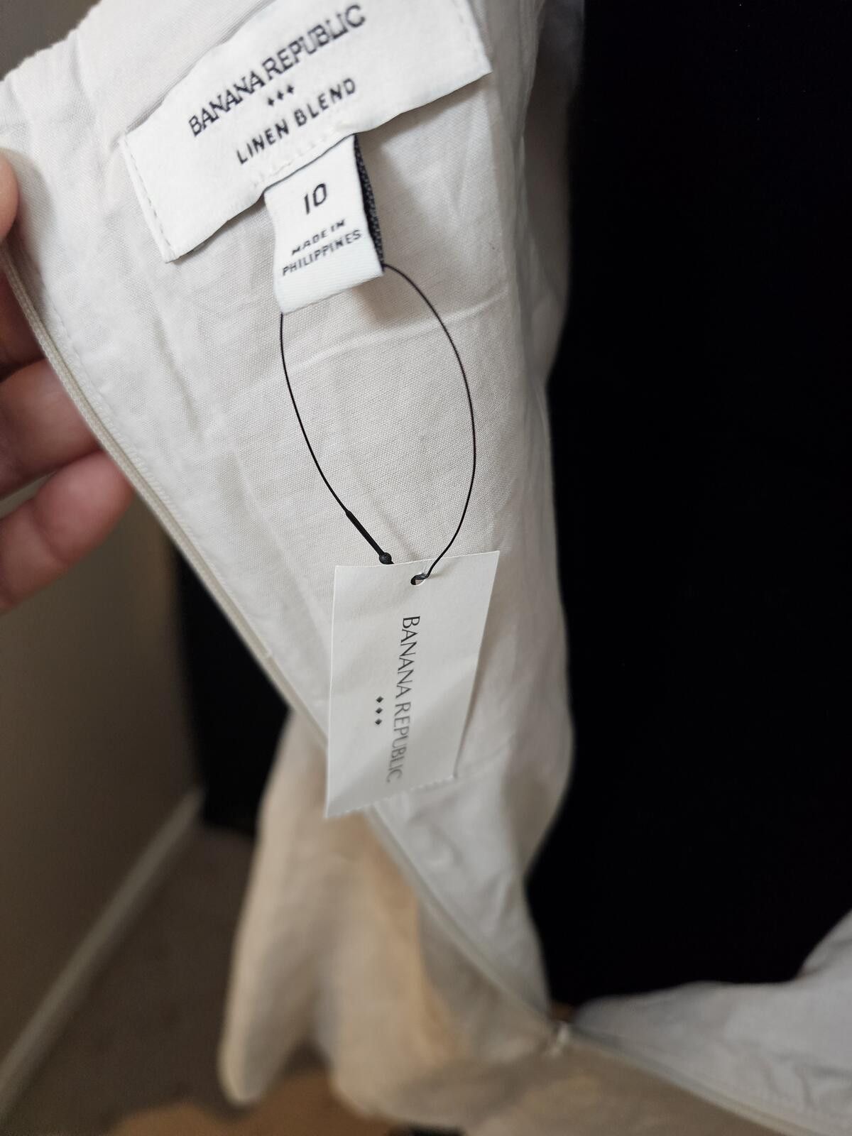 Banana Republic NWT Banana Republic Dress Tan Womens Size 10 Linen Size L / US 10 / IT 46 - 7 Thumbnail