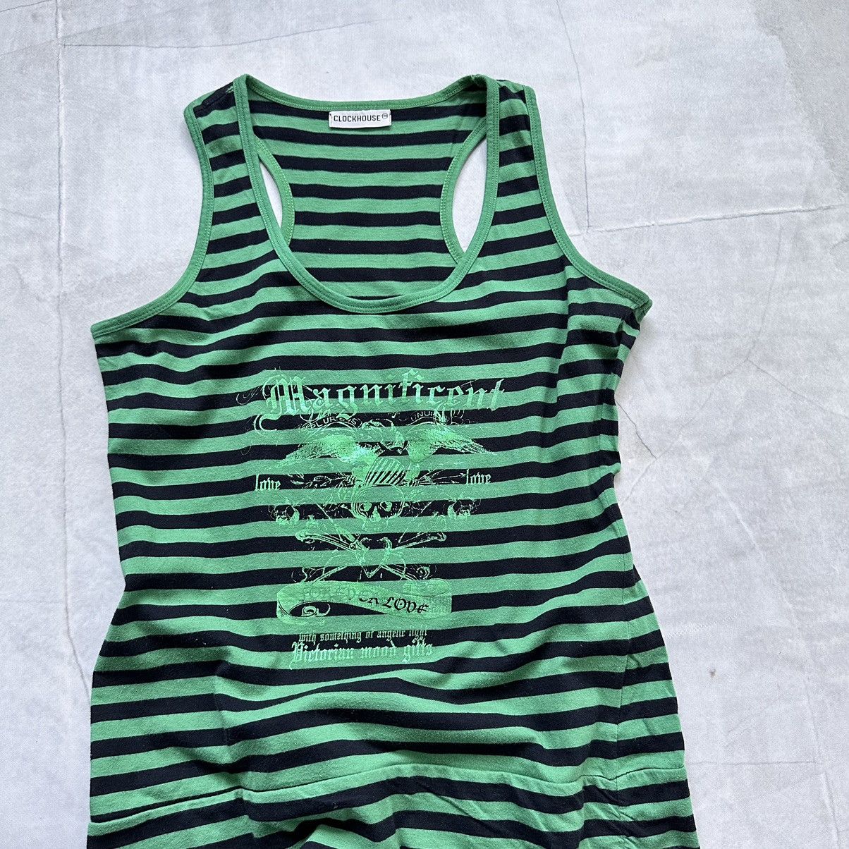 Hysteric Glamour × Undercover Striped Punk Skull Hysteric Glamour Style T Shirt Tank Top Size L / US 10 / IT 46 - 2 Thumbnail