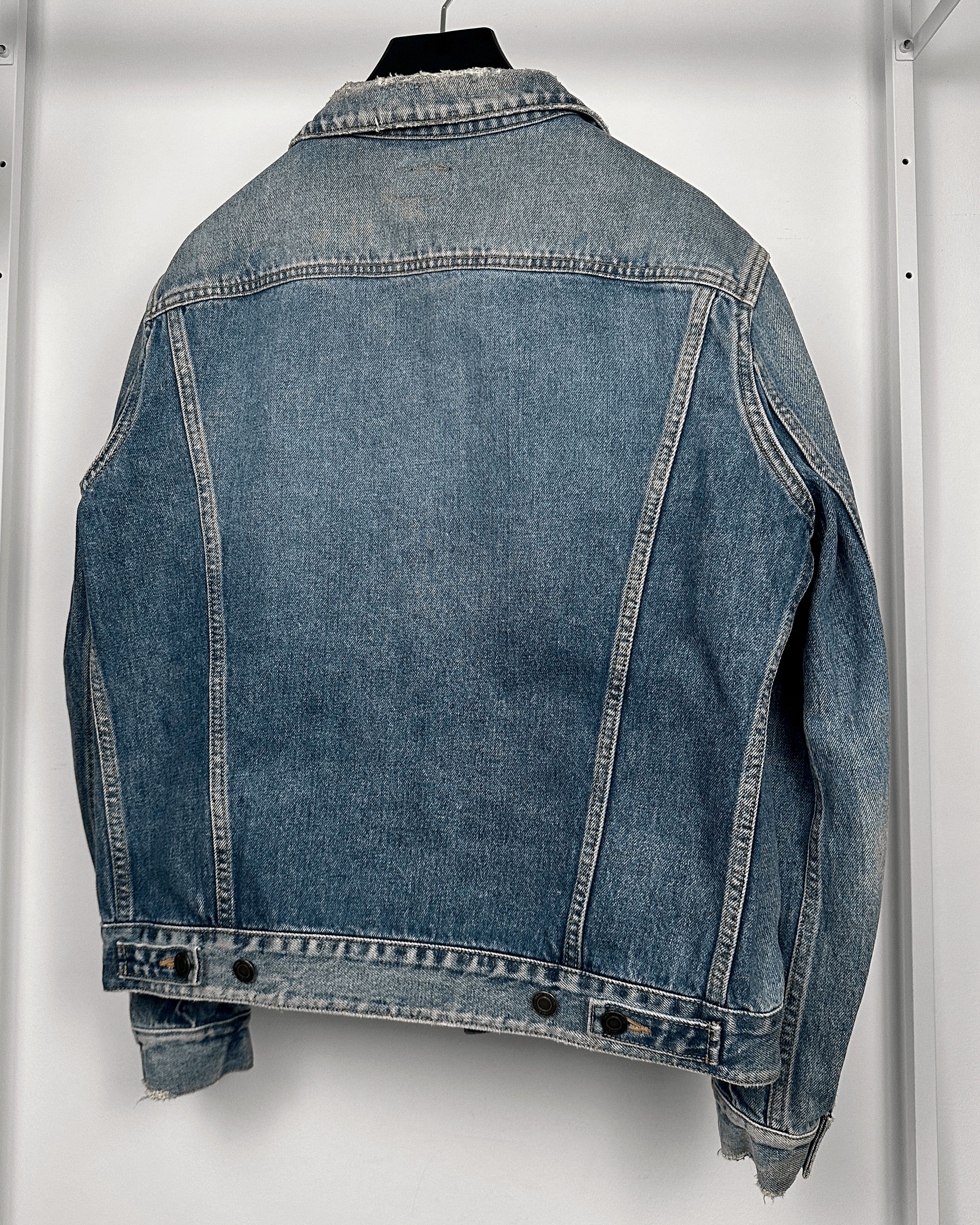 Saint Laurent Paris Saint Laurent Palm Lifetime Patch Denim Jacket Size US XL / EU 56 / 4 - 7 Thumbnail