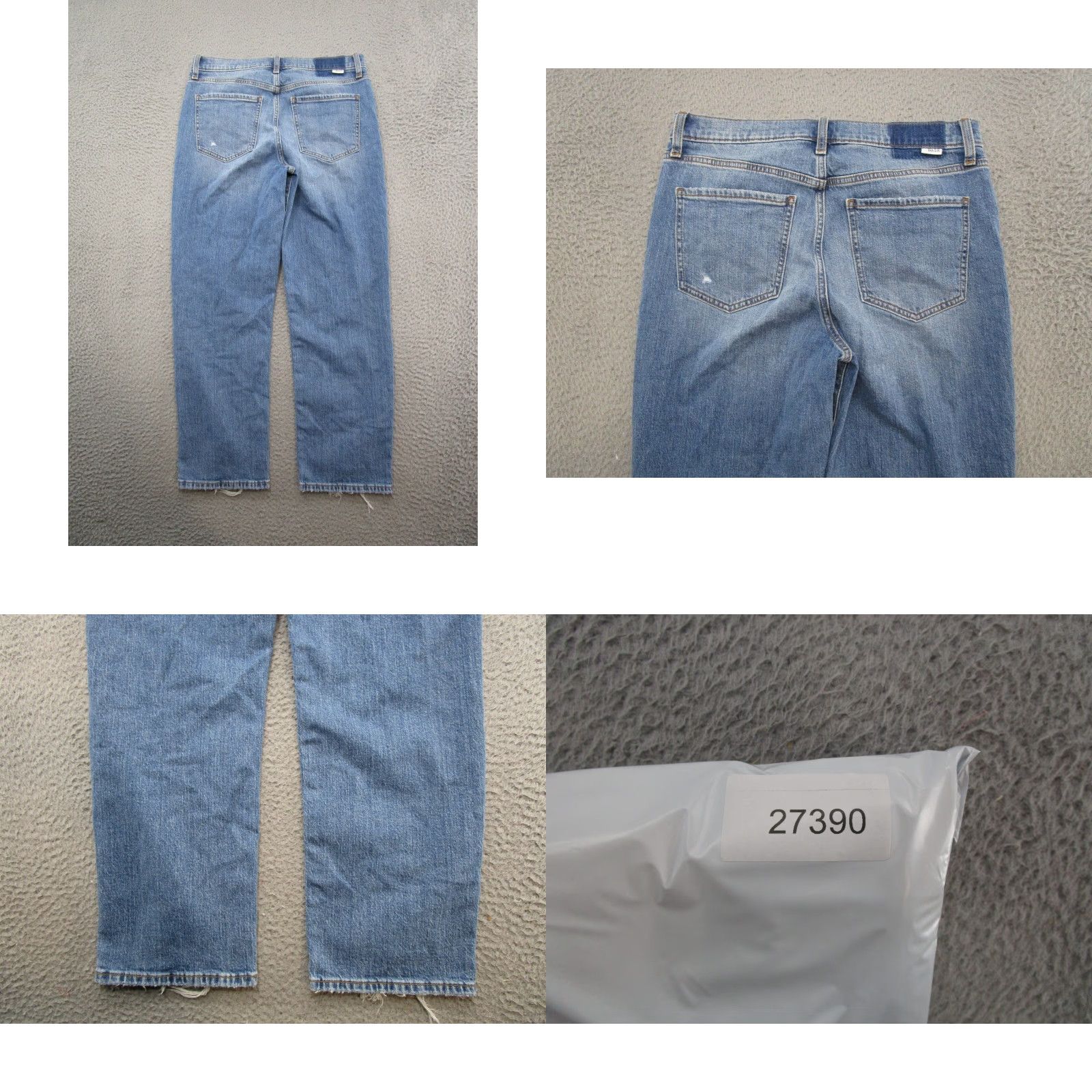 Denime Daze Jeans Women’s Blue Distressed Denim Jeans Size 29 Stretch Cotton Organic Size 29" - 9 Thumbnail