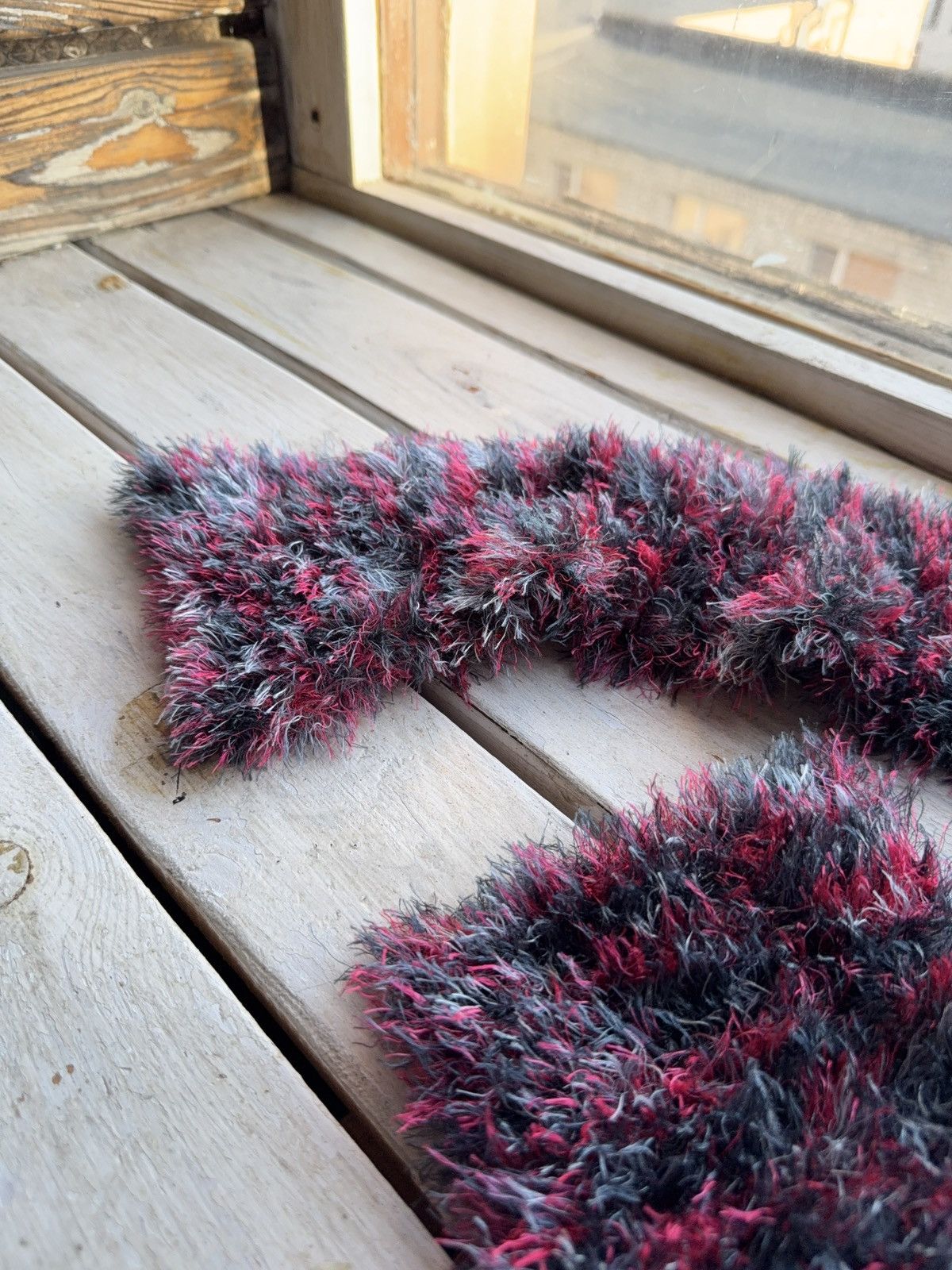 Vintage Avant Garde japanese fuzzy mohair Opium scarf vintage y2k Size ONE SIZE - 4 Thumbnail