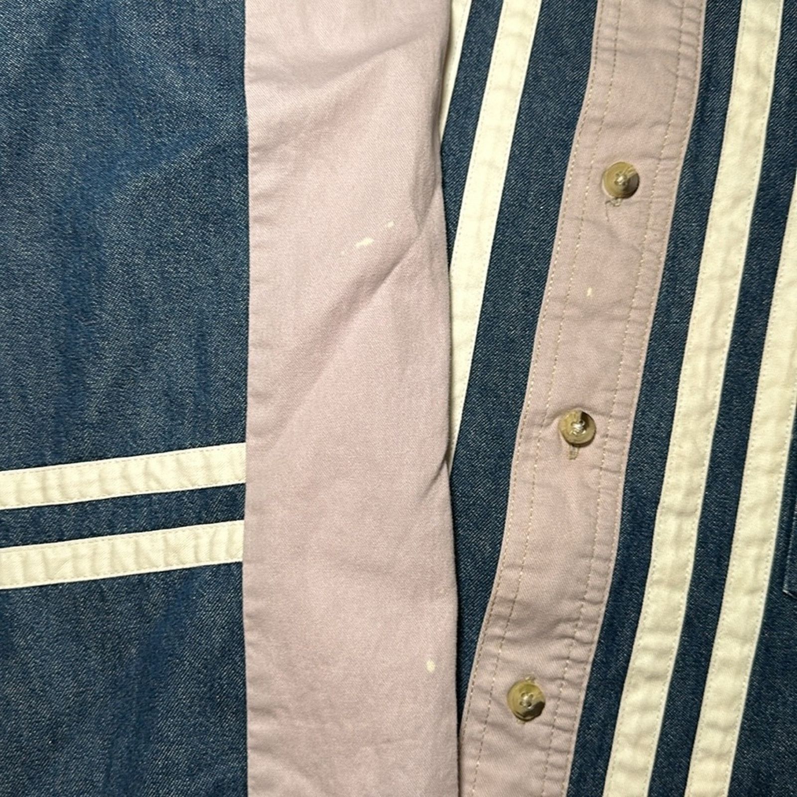 Wrangler Wrangler Vintage Western Denim Long Sleeve Button Down - XL Size US XL / EU 56 / 4 - 7 Thumbnail