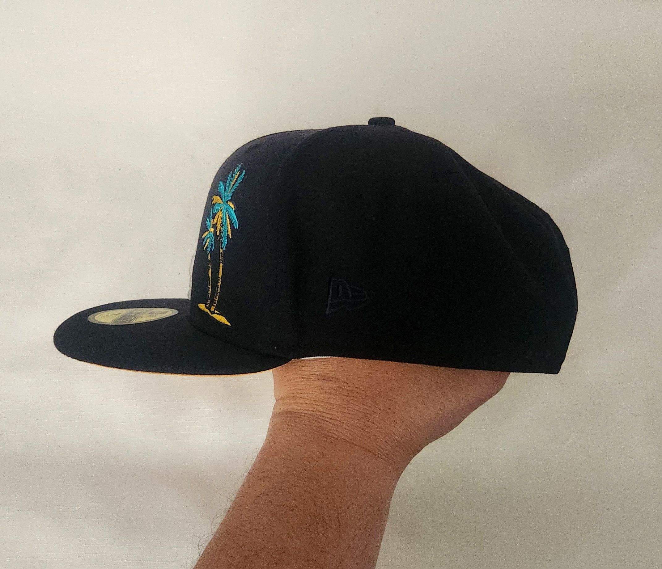 Cooperstown Collection × New Era New Era Los Angeles Dodgers 60th Anni Patch Black Palm Trees Size ONE SIZE - 2 Thumbnail