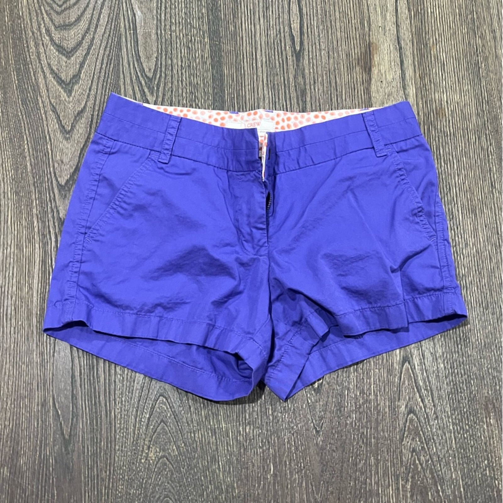 Vintage J Crew Shorts 3" Chino Broken In Mid Rise Flat Front Size 2 Size 26" / US 2 / IT 38 - 1 Thumbnail