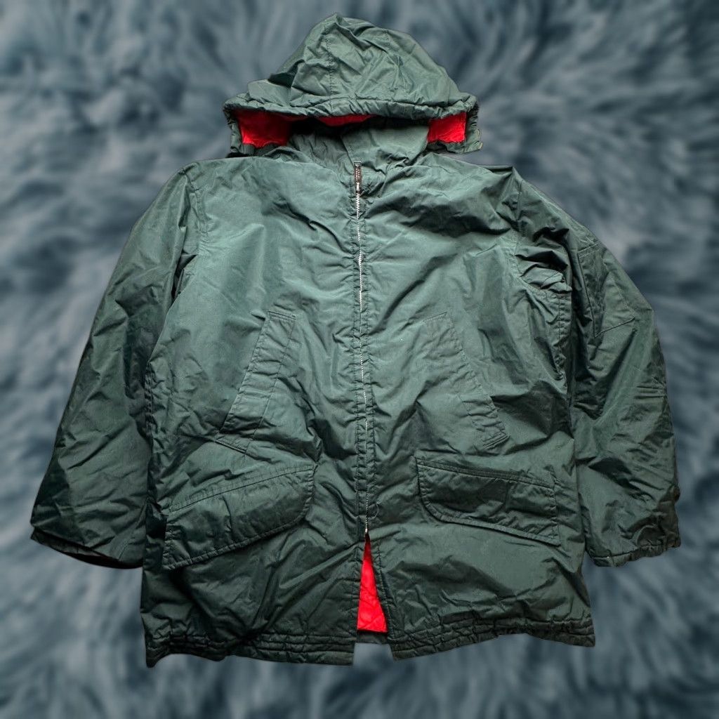 Lee VINTAGE Lee Union Made Norpole Pepperell Jacket Mens XL Green Hood Lined Overcoat Long Zip"} Size US XL / EU 56 / 4 - 1 Thumbnail