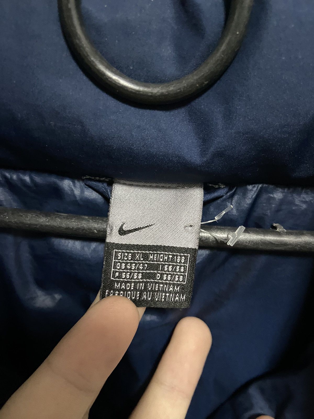 Nike × Vintage Nike Puffer Jacket small Logo Vintage Swoosh Size US XL / EU 56 / 4 - 5 Thumbnail