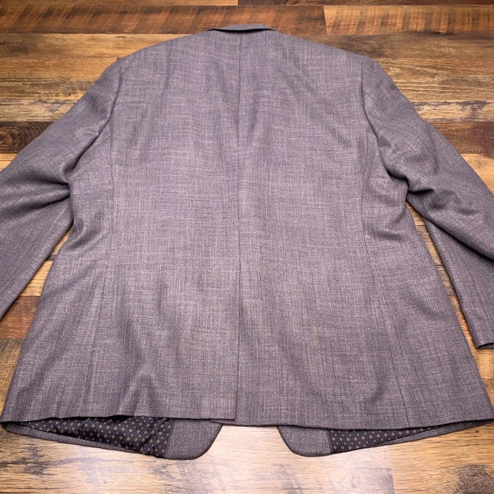Chaps Chaps Sport Coat Mens 48L Gray Blazer Single Breasted 2-Button Jacket Long Notch Lapel Casual Formal Business Size 48R - 3 Thumbnail