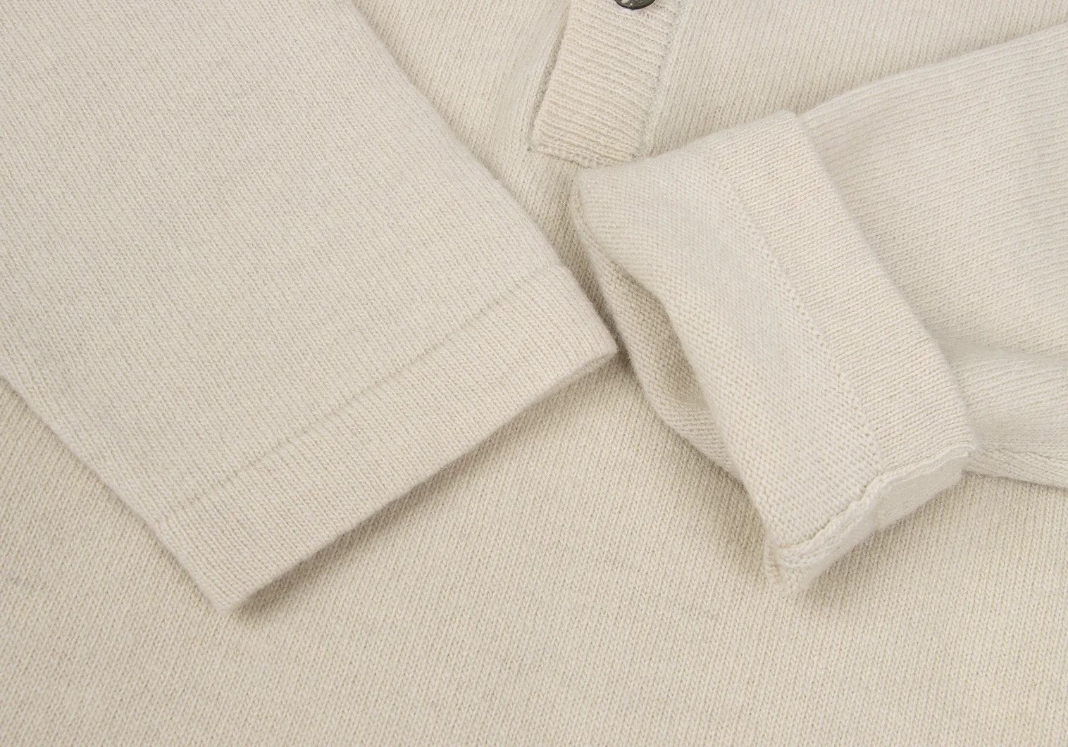 Jean Paul Gaultier Wool Polo Knit Sweater in Cream Size M Size US M / EU 48-50 / 2 - 8 Thumbnail