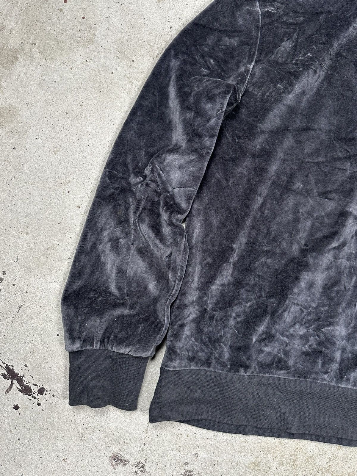 Nike Vintage Y2K Nike Velvet Half Zip Hoodie Swoosh Sweatshirt Size US S / EU 44-46 / 1 - 10 Thumbnail