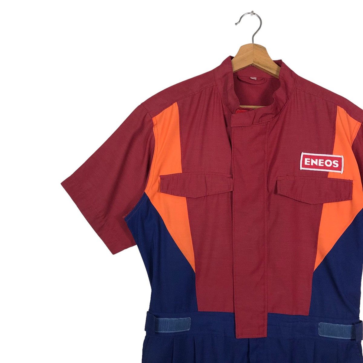 Japanese Brand 🔥90’s Vintage Overall Eneos Work Racing Big Logo Size US 34 / EU 50 - 6 Thumbnail